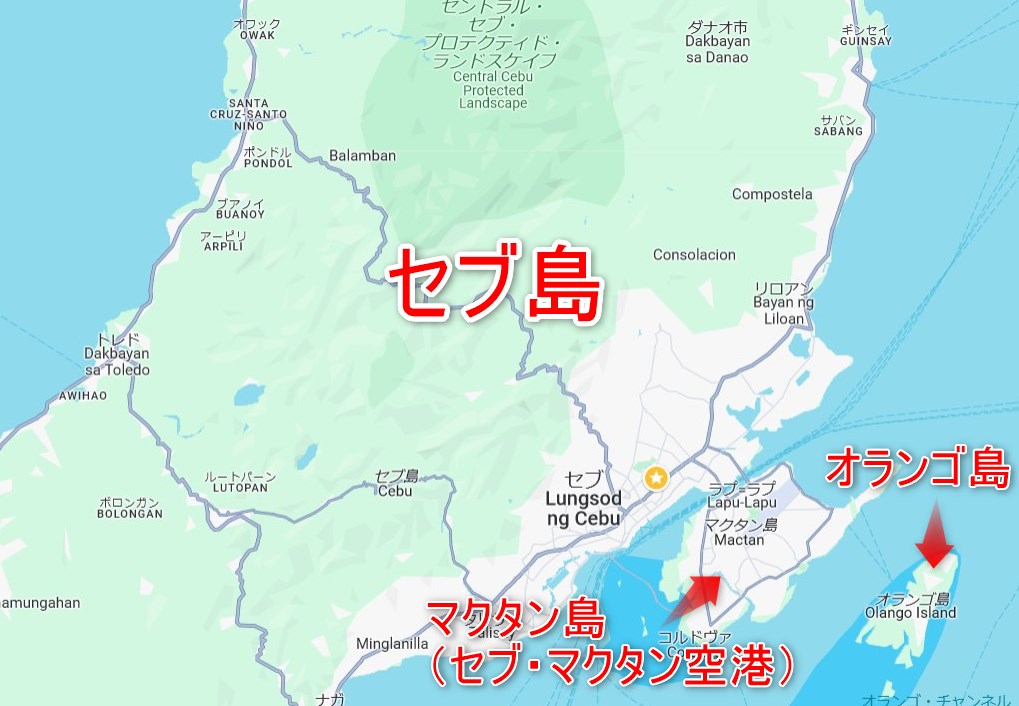 オランゴ島地図